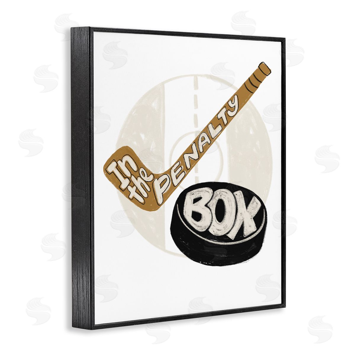 Connie Summers In The Penalty Box Black Framed Giclee Wall Art Print