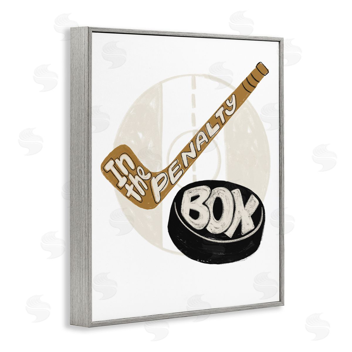 Connie Summers In The Penalty Box Gray Framed Giclee Wall Art Print