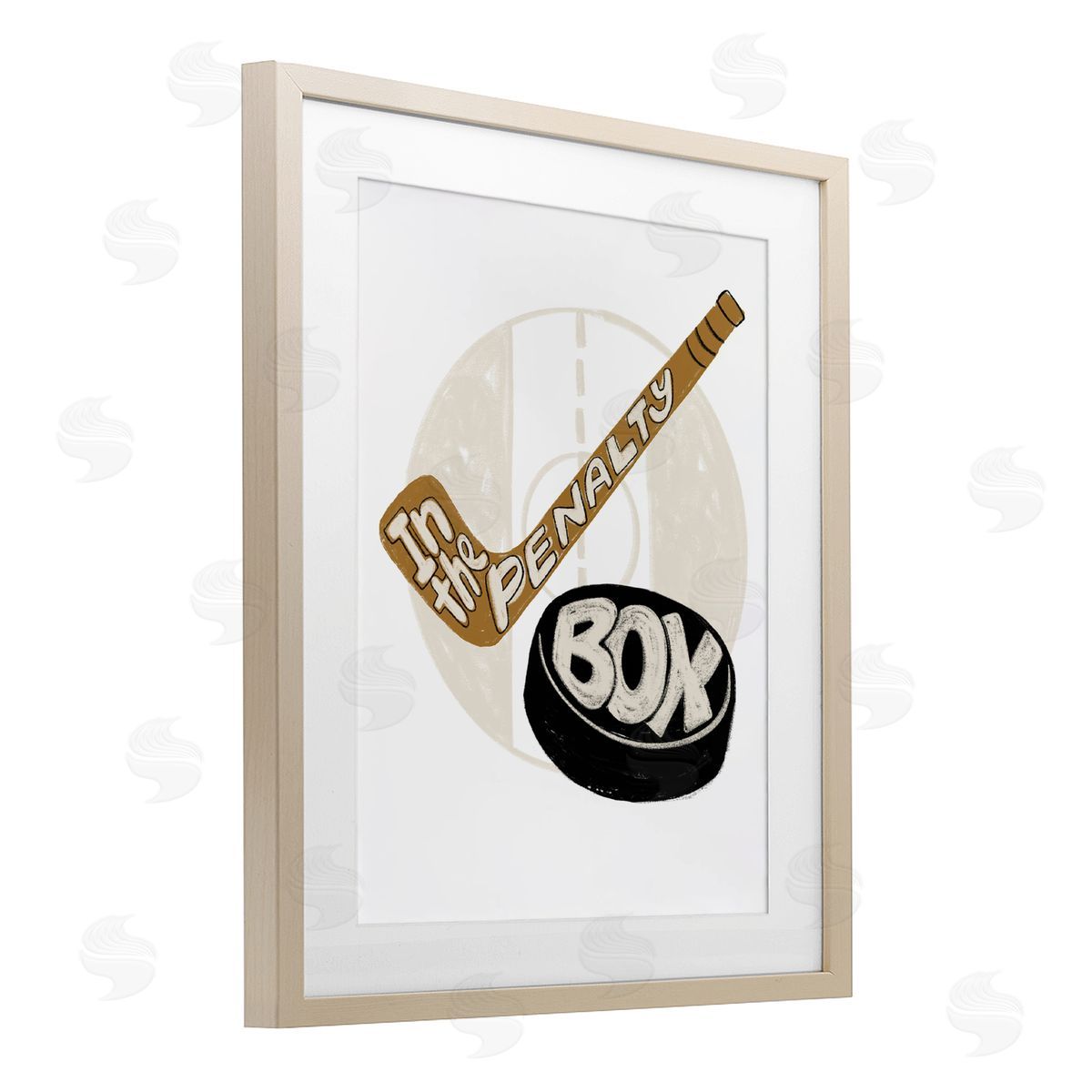 Connie Summers In The Penalty Box Birch Framed Print Under Glass with White Mat Wall Art