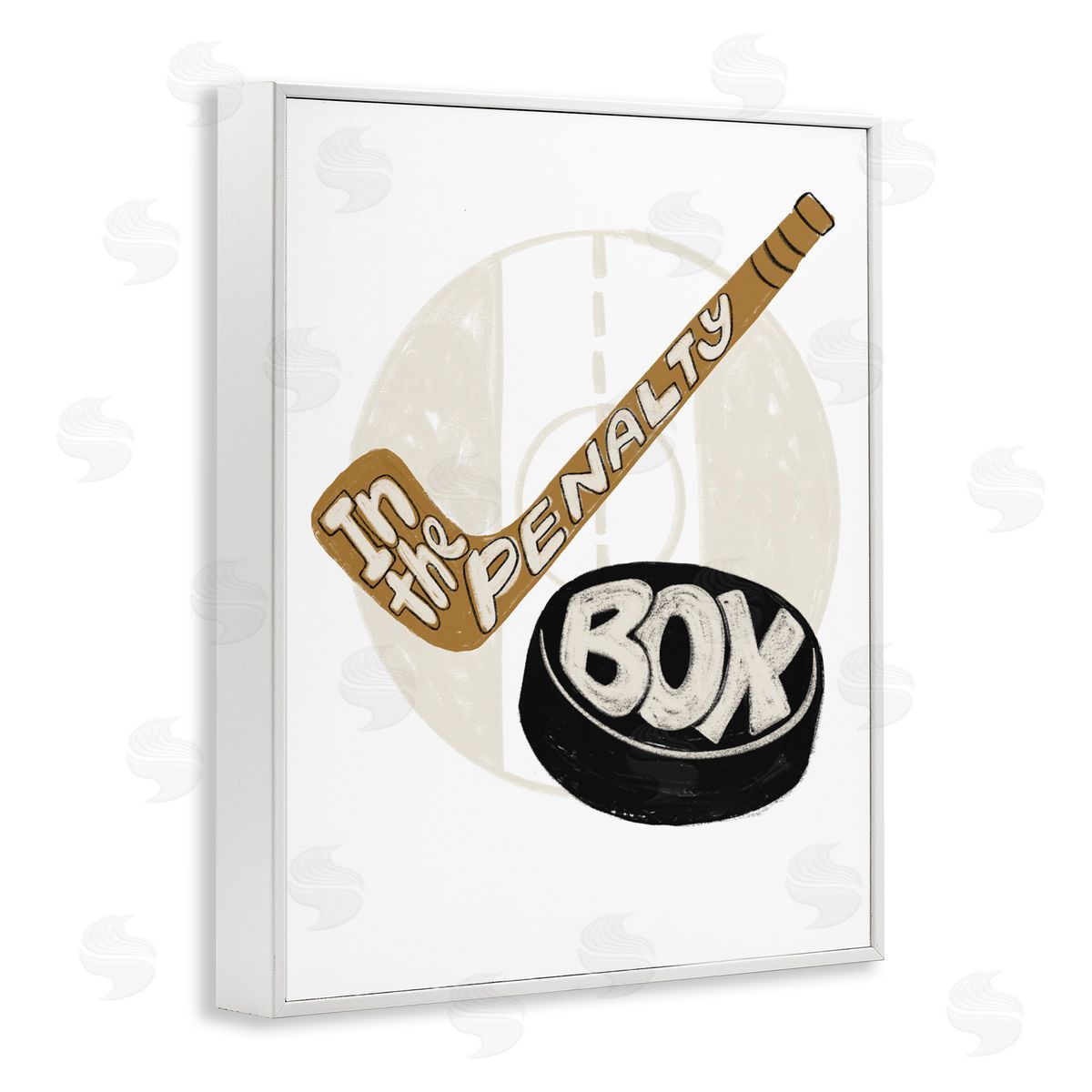 Connie Summers In The Penalty Box White Framed Giclee Wall Art Print