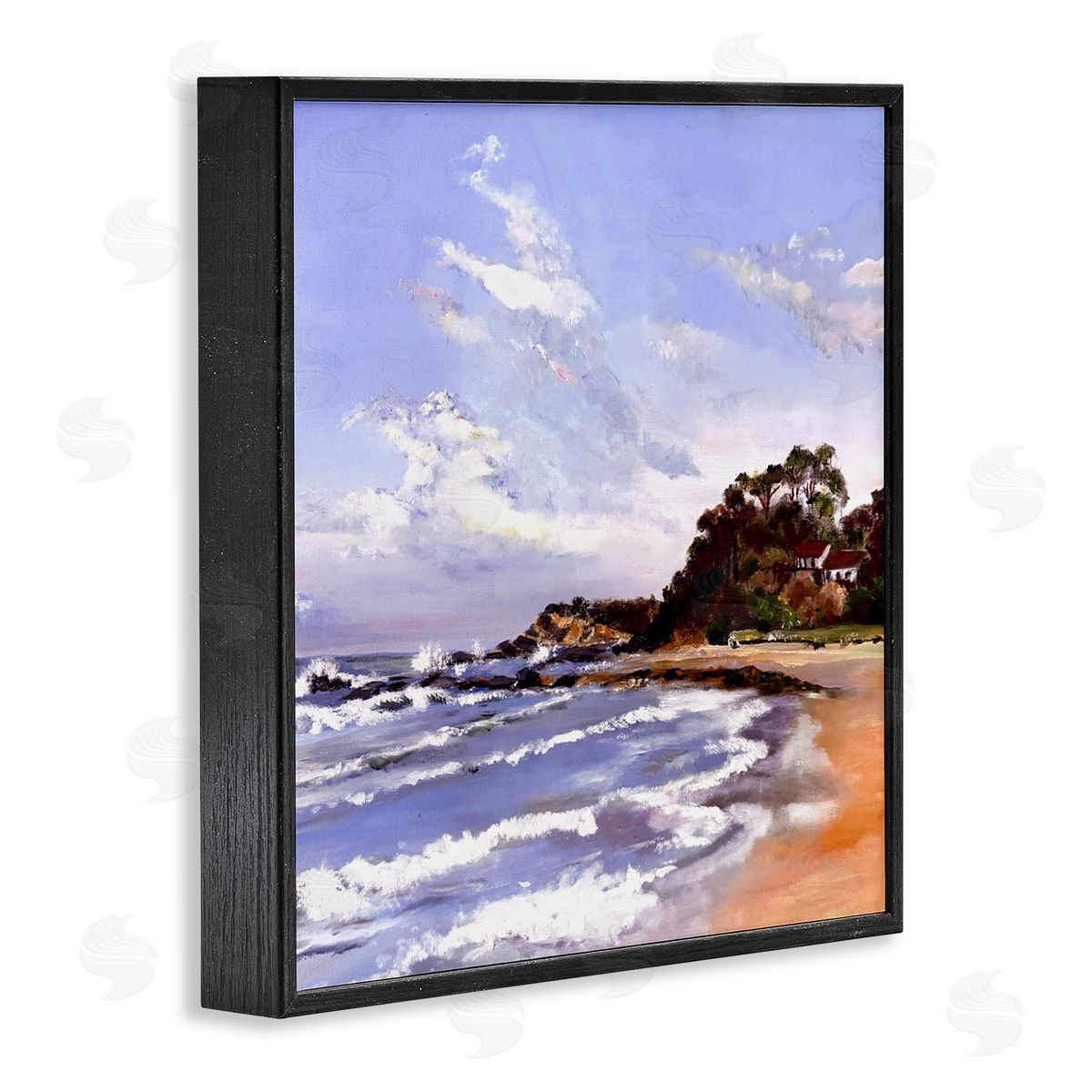 Patricia Reynolds Malua Bay Seascape Black Framed Giclee Print Wall Art