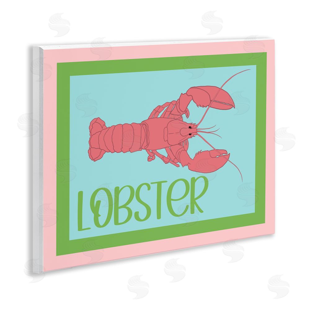 Christine Becker Coastal Cuisine Lobster Wall Plaque Art Print