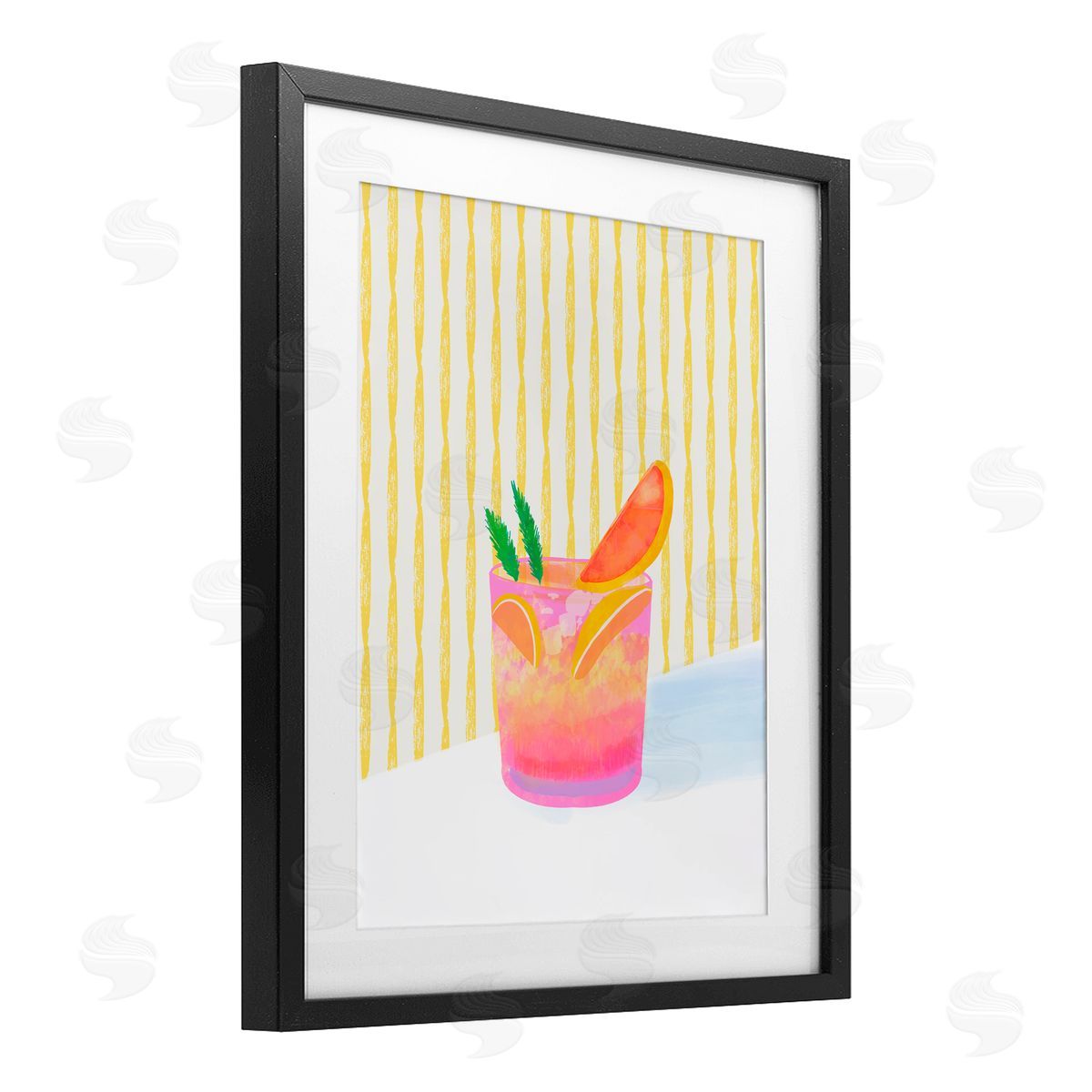 Dina Riddle Tequila Spritz Cocktail Canvas Wall Art Print