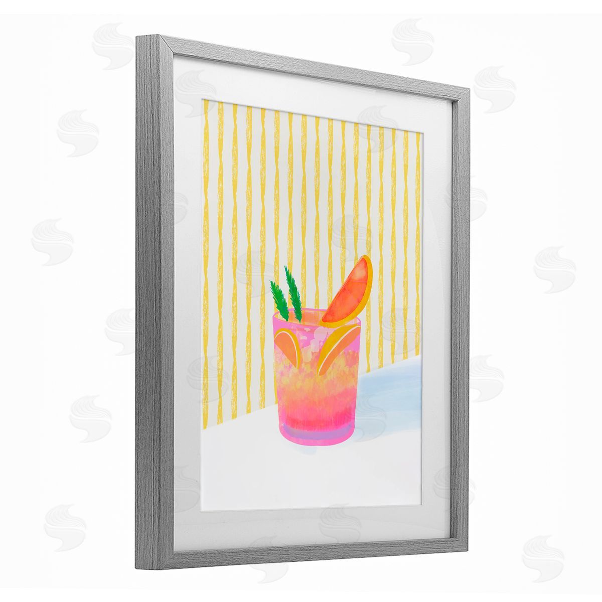 Dina Riddle Tequila Spritz Cocktail Canvas Wall Art Print