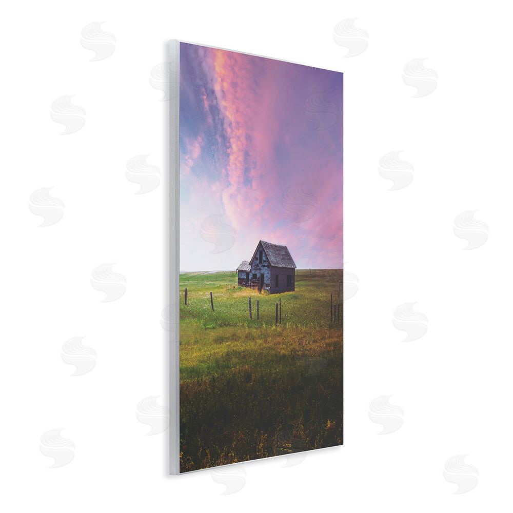 Annie Bailey Art Kinship Cottage & Pastel Sky Wall Plaque Art Print