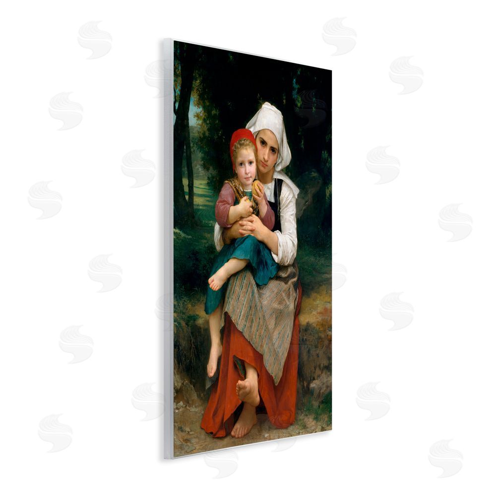 William Adolphe Bouguereau Classical Bouguereau Brother & Sister Wall Plaque Art Print
