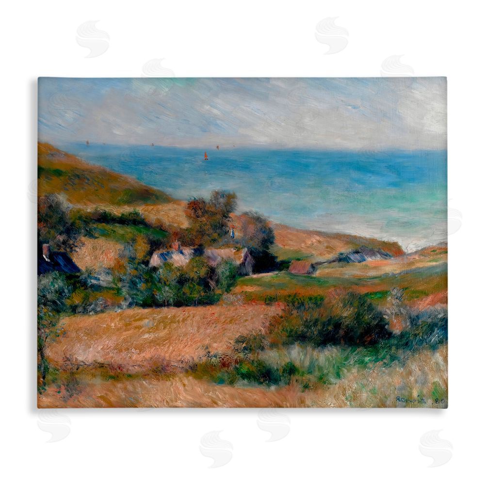 Pierre-Auguste Renoir View Of The Seacoast Renoir Stretched Canvas Wall Art Print