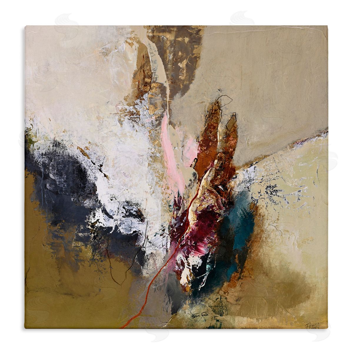 Design Fabrikken Earthy Mood Composition Stretched Canvas Wall Art Print