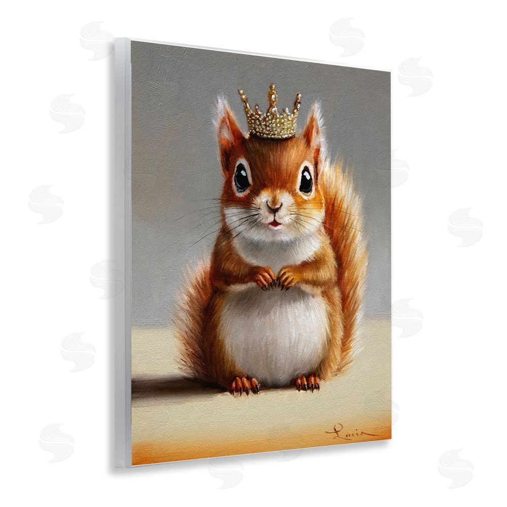 Lucia Heffernan Fancy Crowned Squirrel Wooden Wall Plaque Art Print