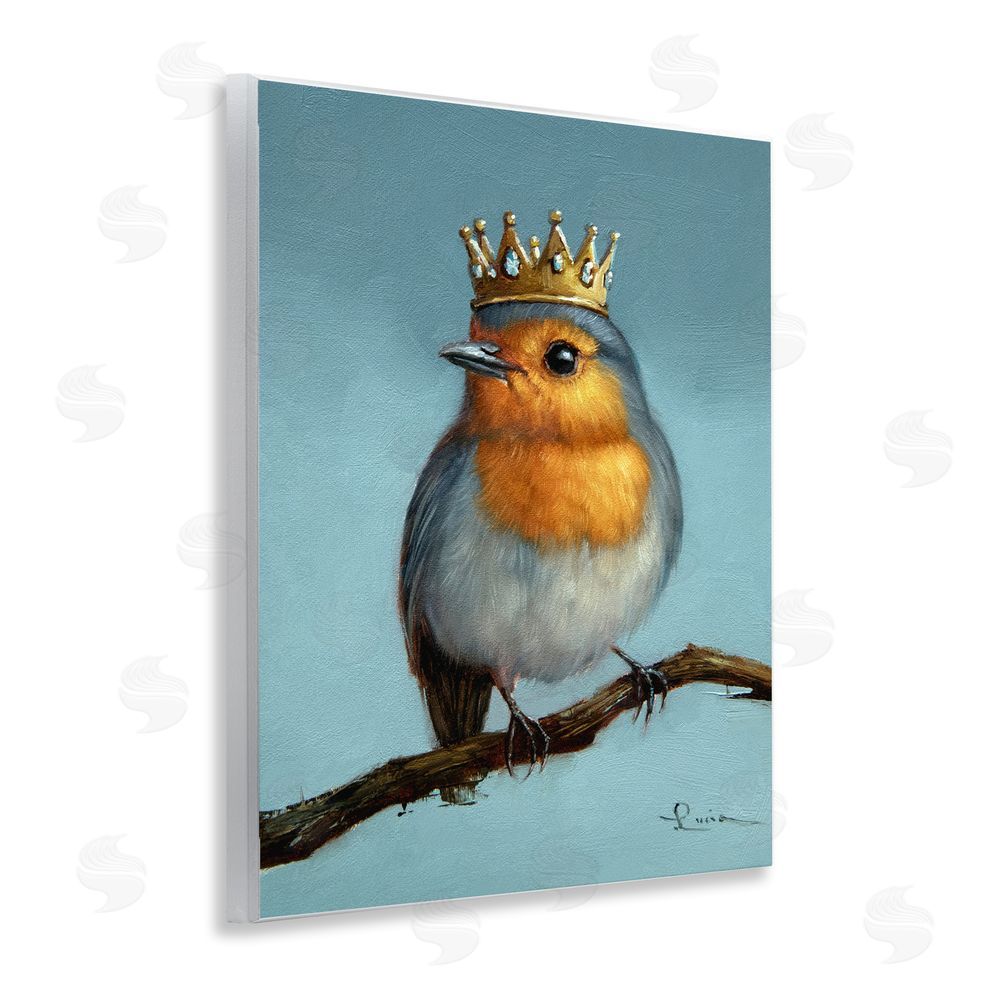 Lucia Heffernan Royal Robin Perched Wooden Wall Plaque Art Print