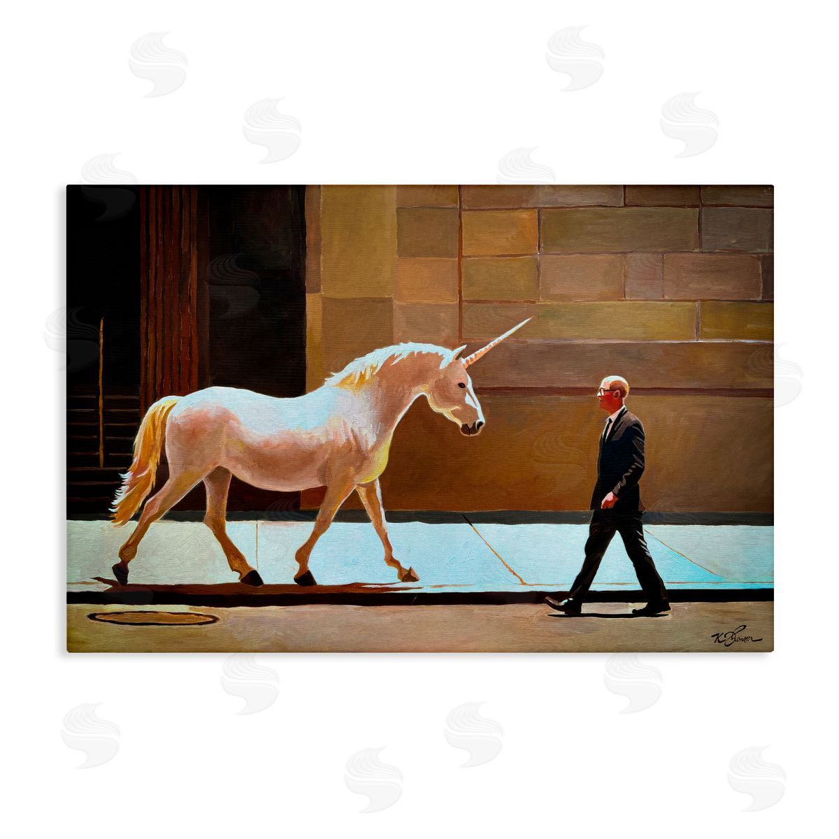 Keith Thomson The Exception Proves The Rule Stretched Canvas Wall Art Print