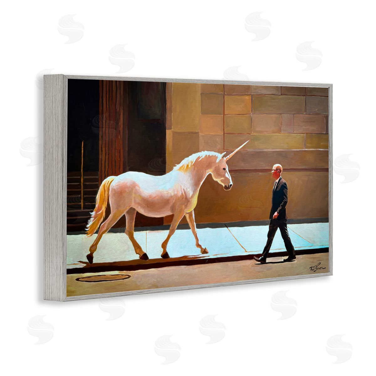 Keith Thomson The Exception Proves The Rule Gray Framed Giclee Print Wall Art