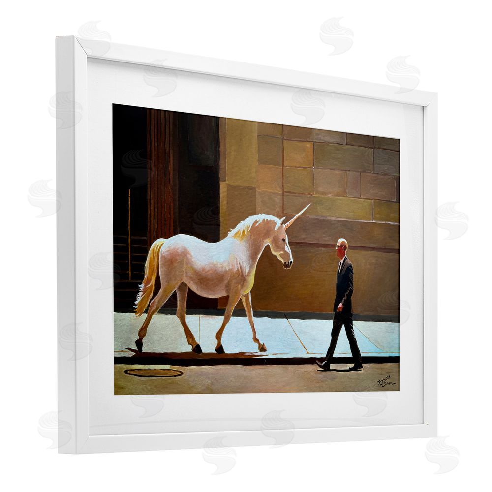 Keith Thomson The Exception Proves The Rule White Framed Print Under Glass Wall Art