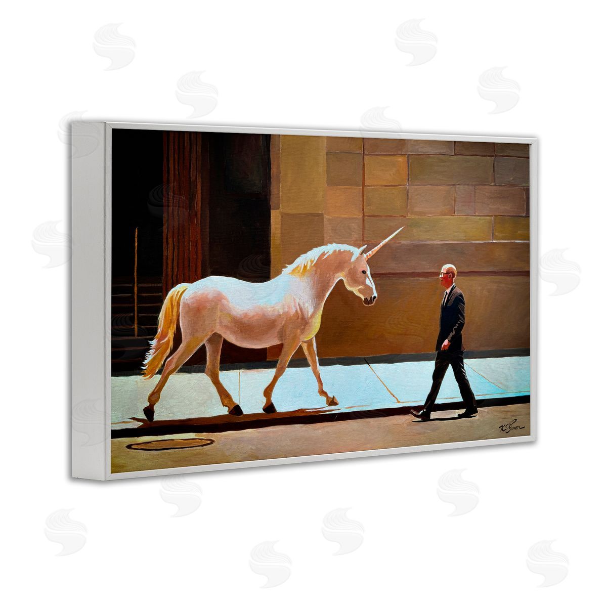 Keith Thomson The Exception Proves The Rule White Framed Giclee Print Wall Art