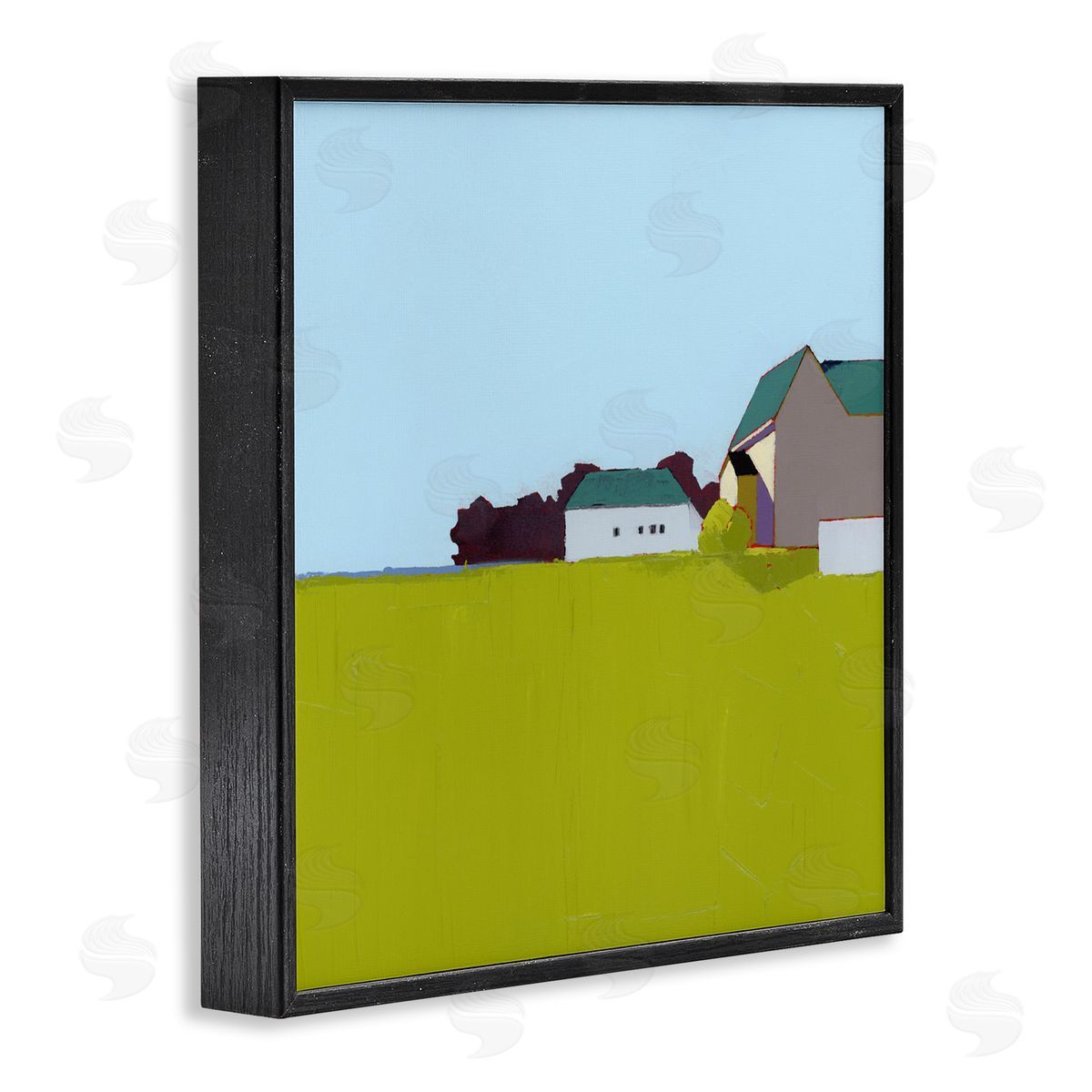 Ruth LaGue Spring Morning Farm Land Black Framed Giclee Print Wall Art