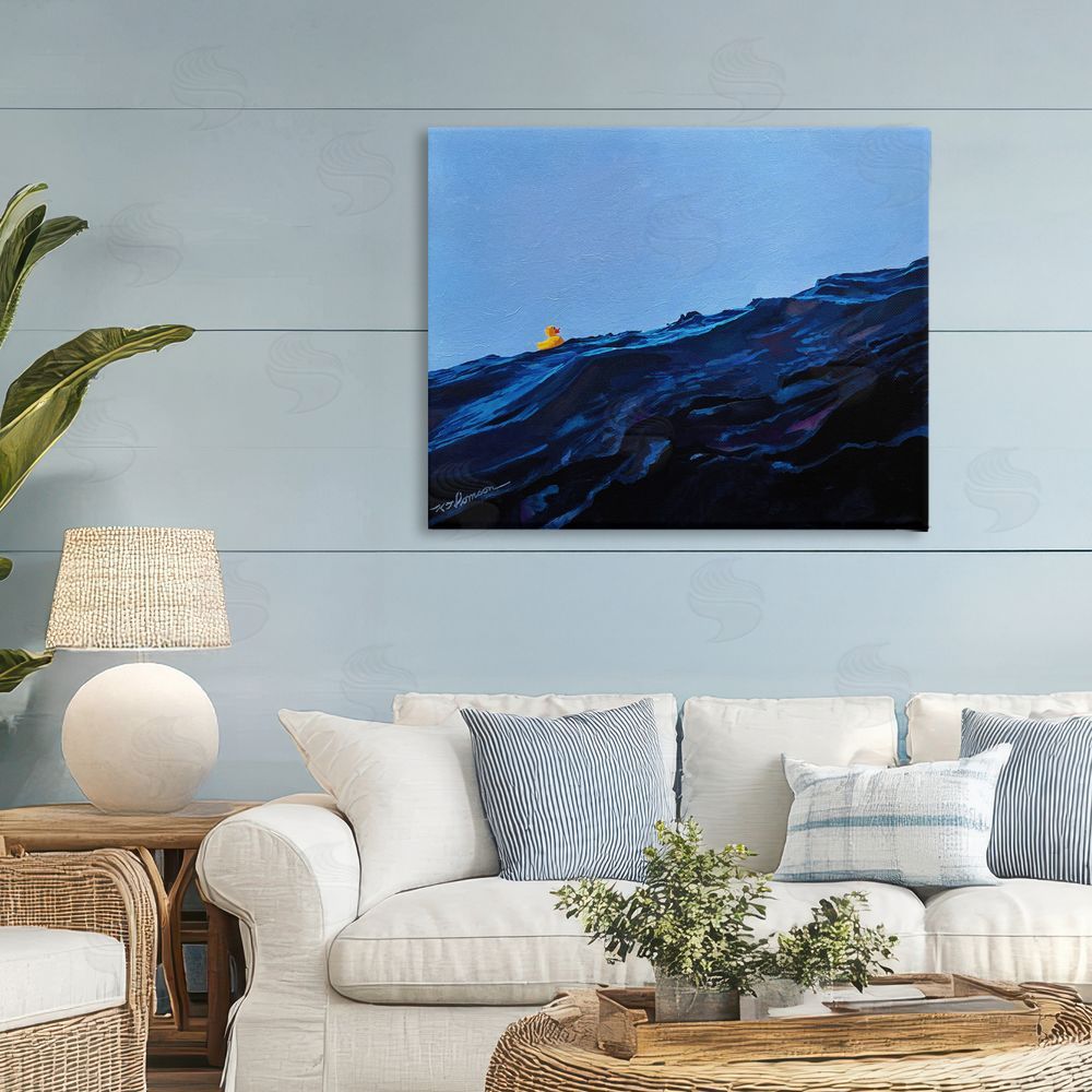 Keith Thomson You're The One Duck Stretched Canvas Wall Art Print in Room