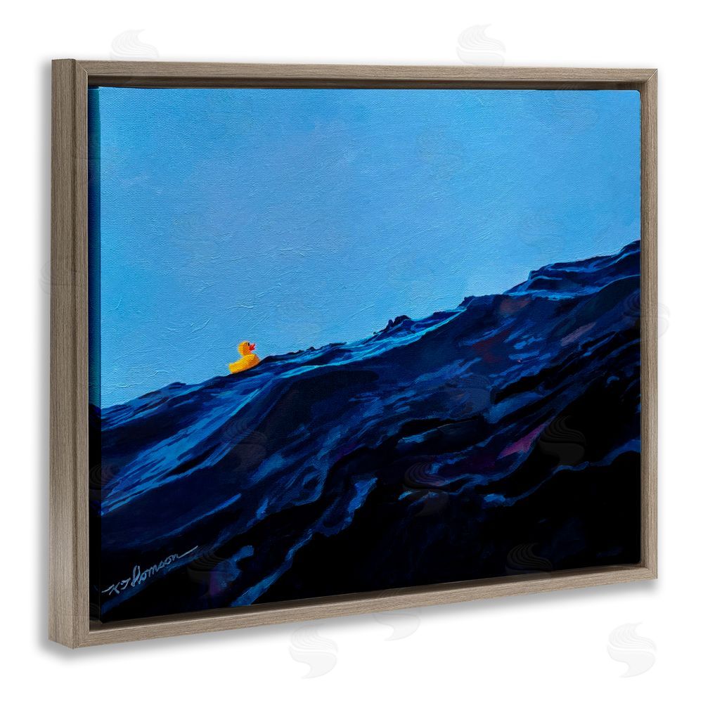 Keith Thomson You're The One Duck Brown Floating Frame Canvas Wall Art Print