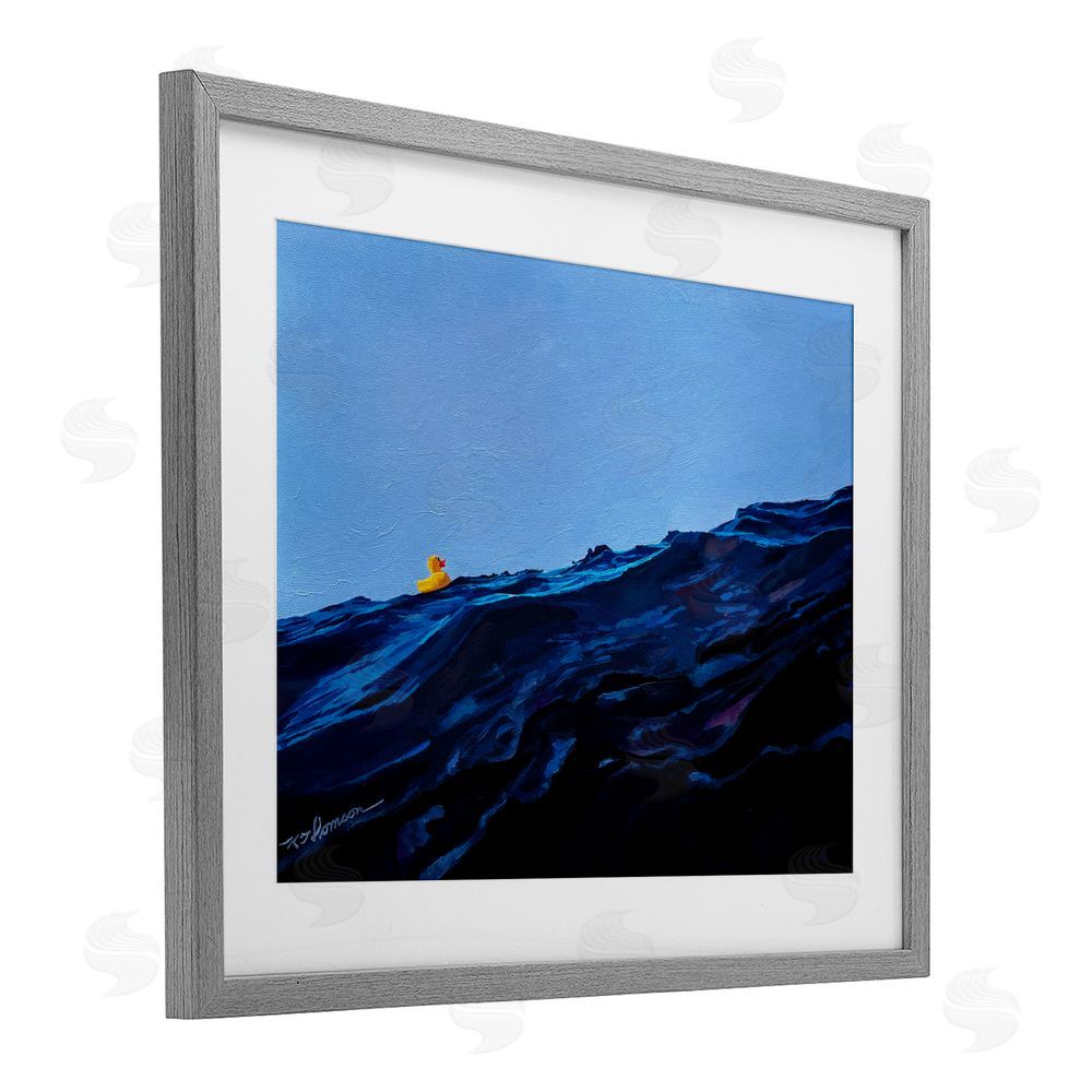Keith Thomson You're The One Duck Gray Framed Print Under Glass Wall Art
