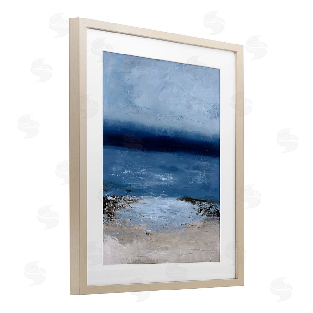 Design Fabrikken Endless Sea Moods Brown Framed Print Under Glass Wall Art