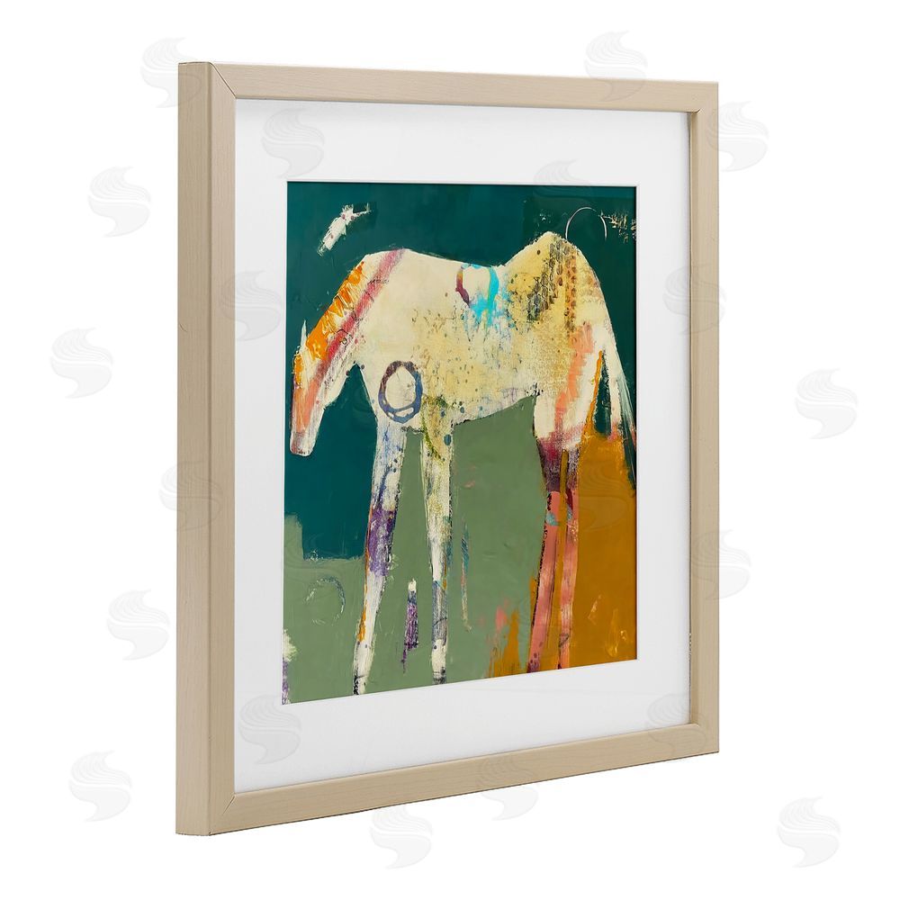Dianna Fritzler Into The Mystic Horse Brown Framed Print Under Glass Wall Art