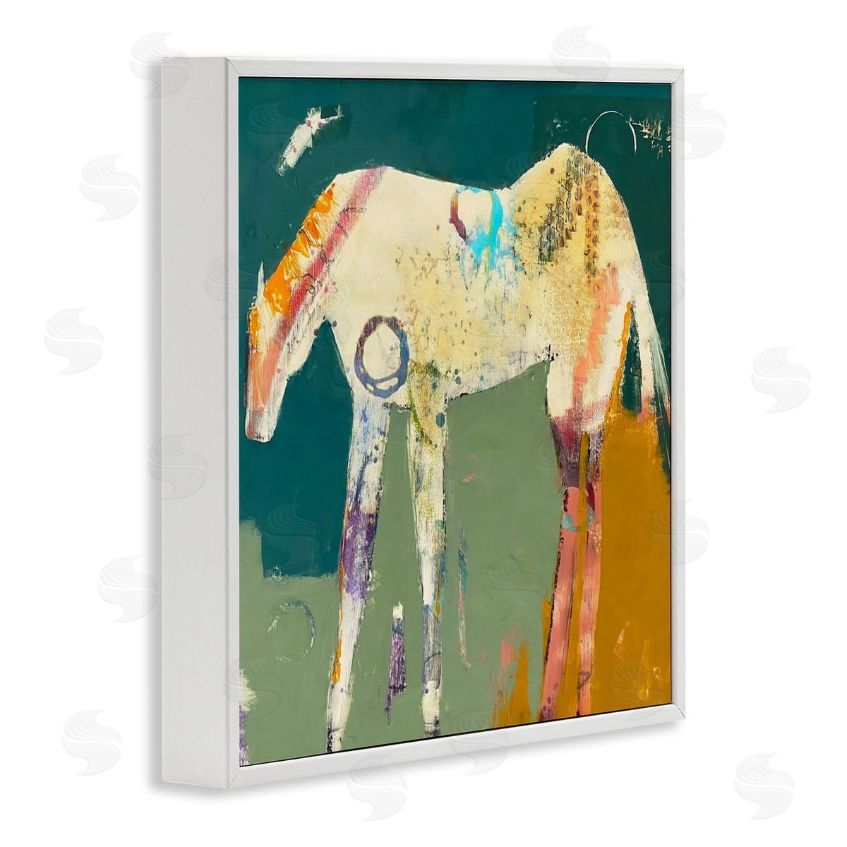 Dianna Fritzler Into The Mystic Horse White Framed Giclee Print Wall Art