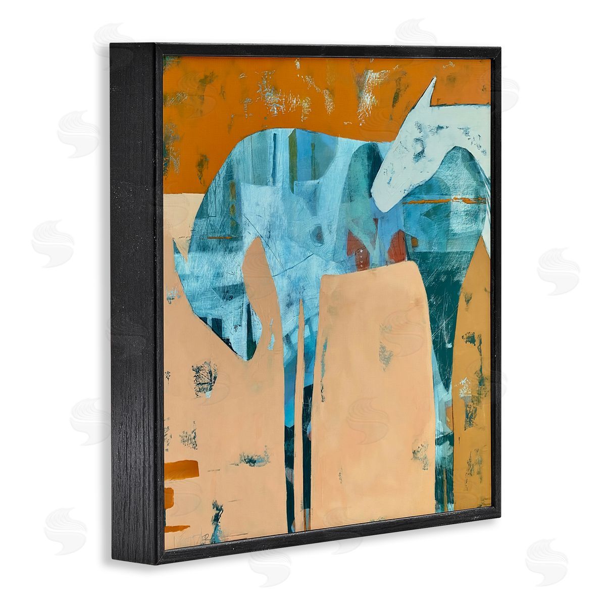 Dianna Fritzler Kindred Crush Horses Black Framed Giclee Print Wall Art