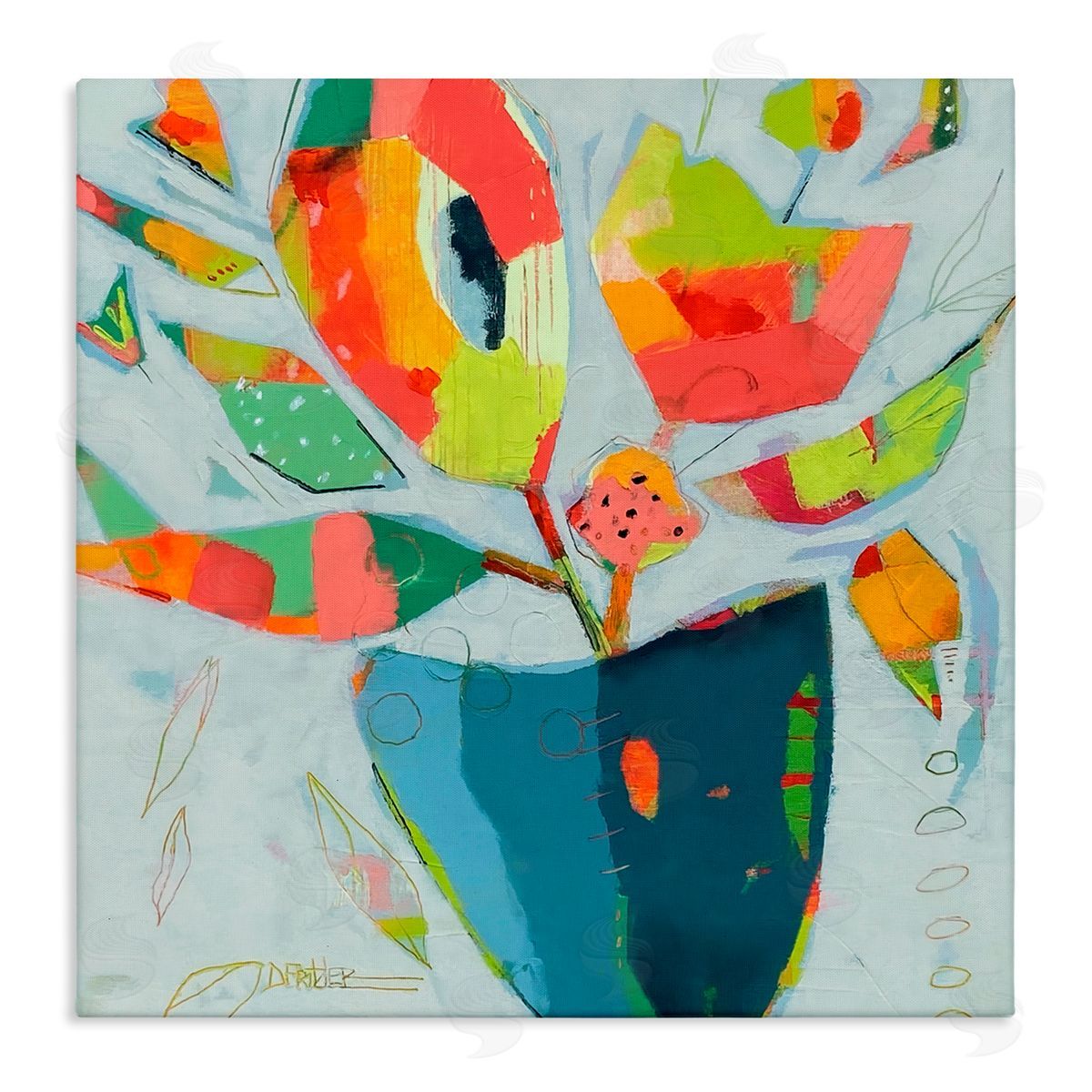 Dianna Fritzler Getting My Groove On Stretched Canvas Wall Art Print