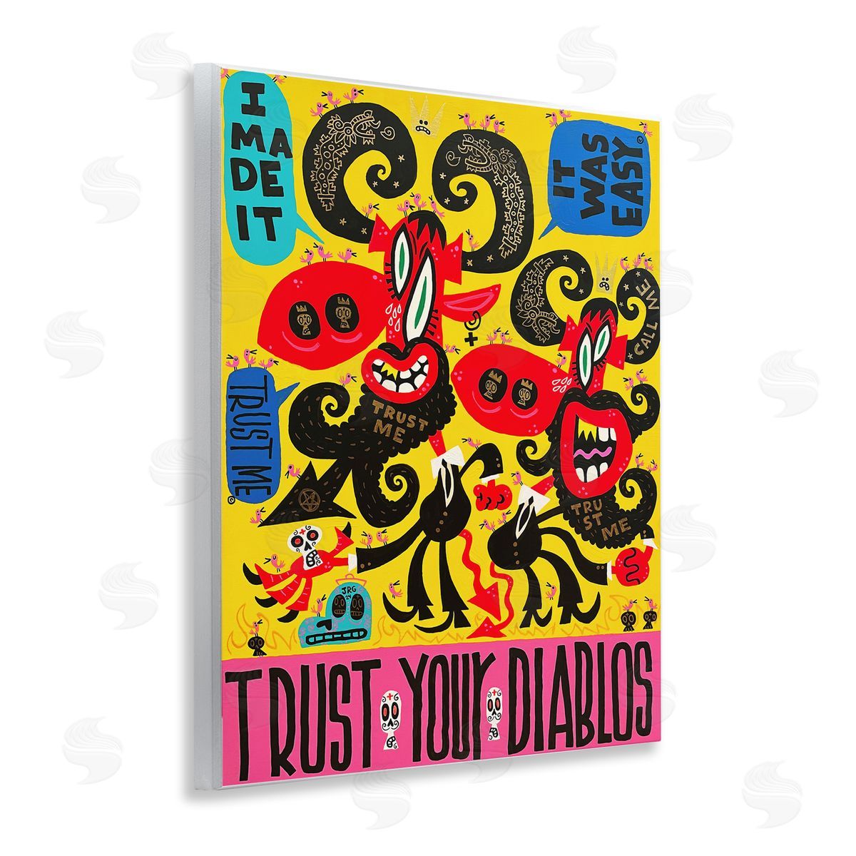 Jorge R. Gutierrez Trust Your Diablos Wall Plaque Art Print
