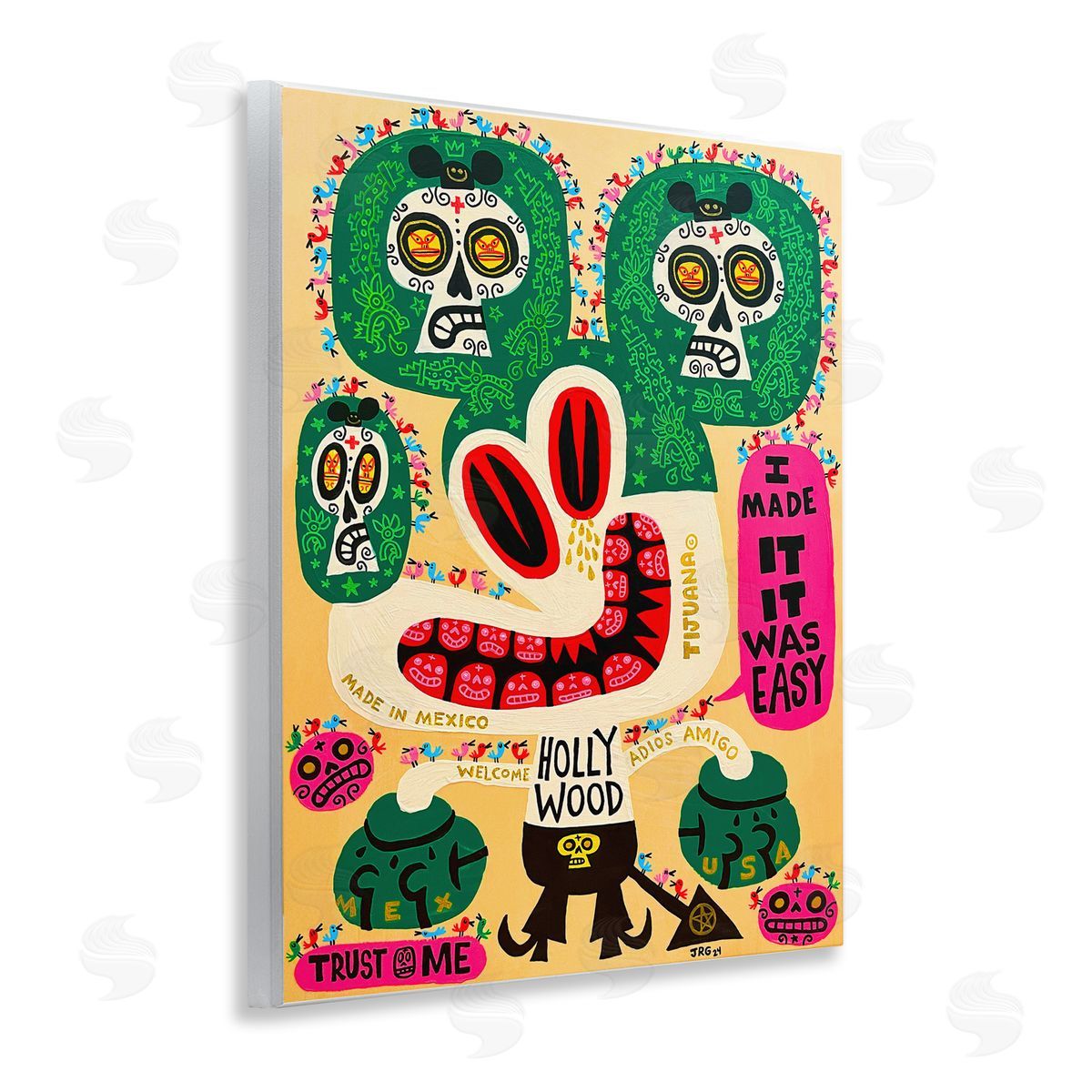 Jorge R. Gutierrez Mexico Culture Whimsy Cartoon Wall Plaque Art Print
