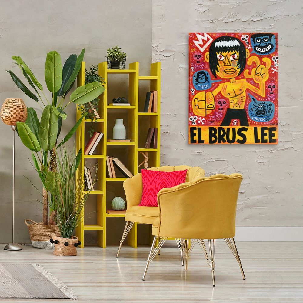 Jorge R. Gutierrez El Brus Lee Iconic Culture Canvas Art on Wall