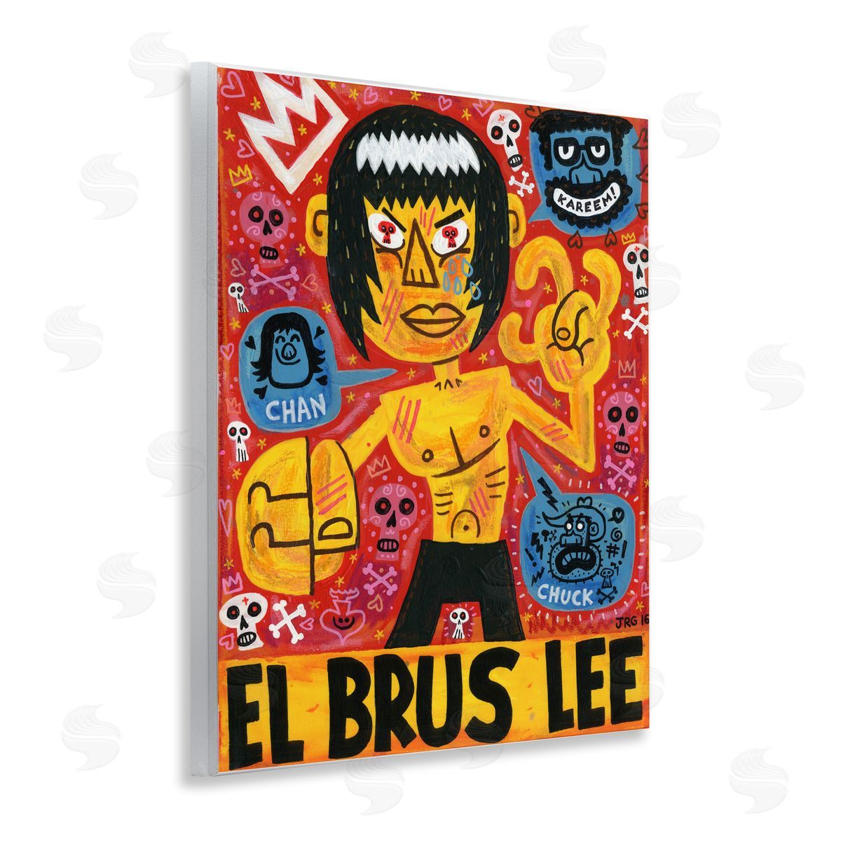 Jorge R. Gutierrez El Brus Lee Iconic Culture Wall Plaque Art Print