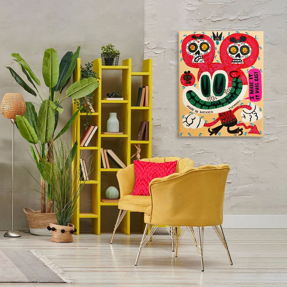 Jorge R. Gutierrez Bright Mexico Cartoon Canvas Art on Wall