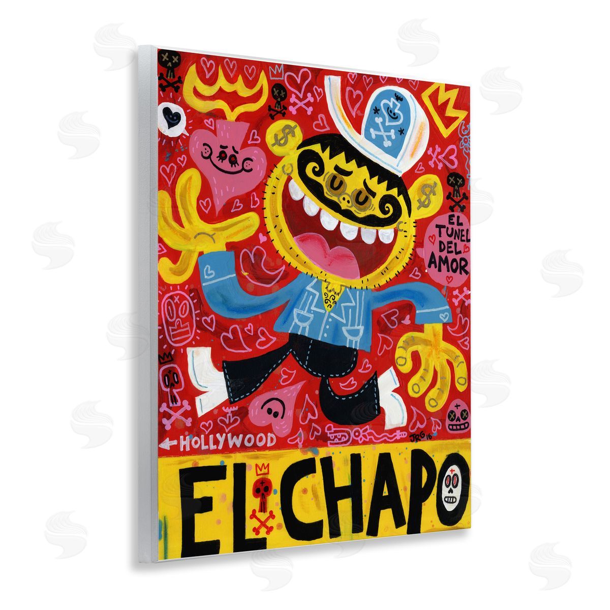 Jorge R. Gutierrez El Chapo Whimsical Cartoon Wall Plaque Art Print
