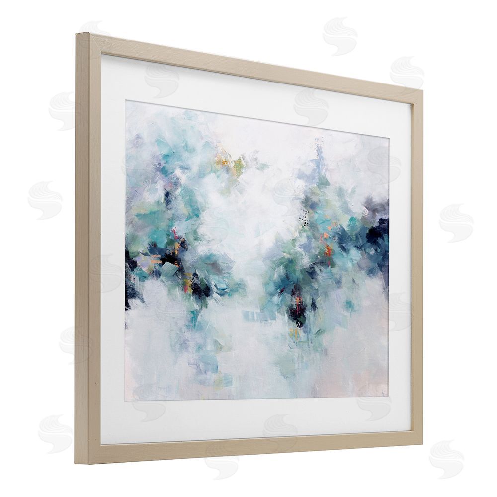 Karen Hale Reaching Out Abstraction Brown Framed Print Under Glass Wall Art
