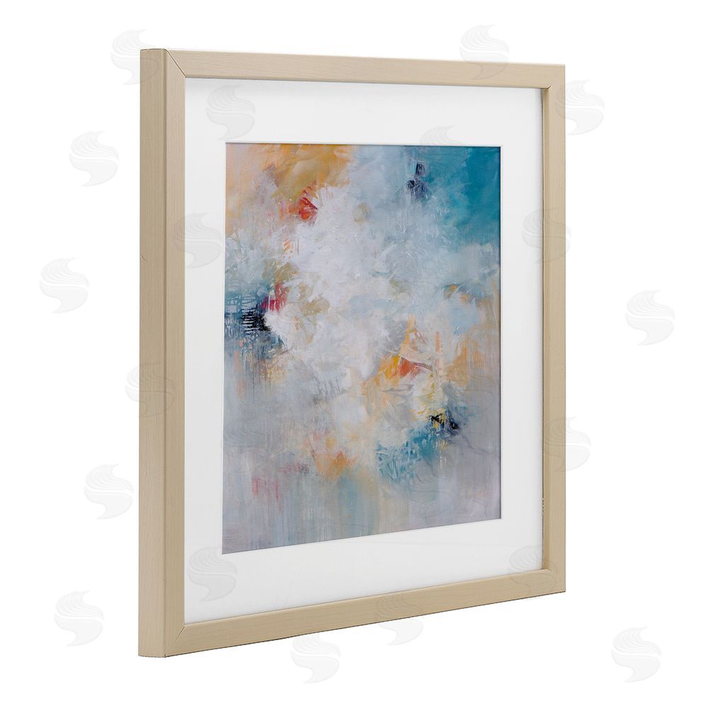 Karen Hale Veiled Dance Abstraction Brown Framed Print Under Glass Wall Art