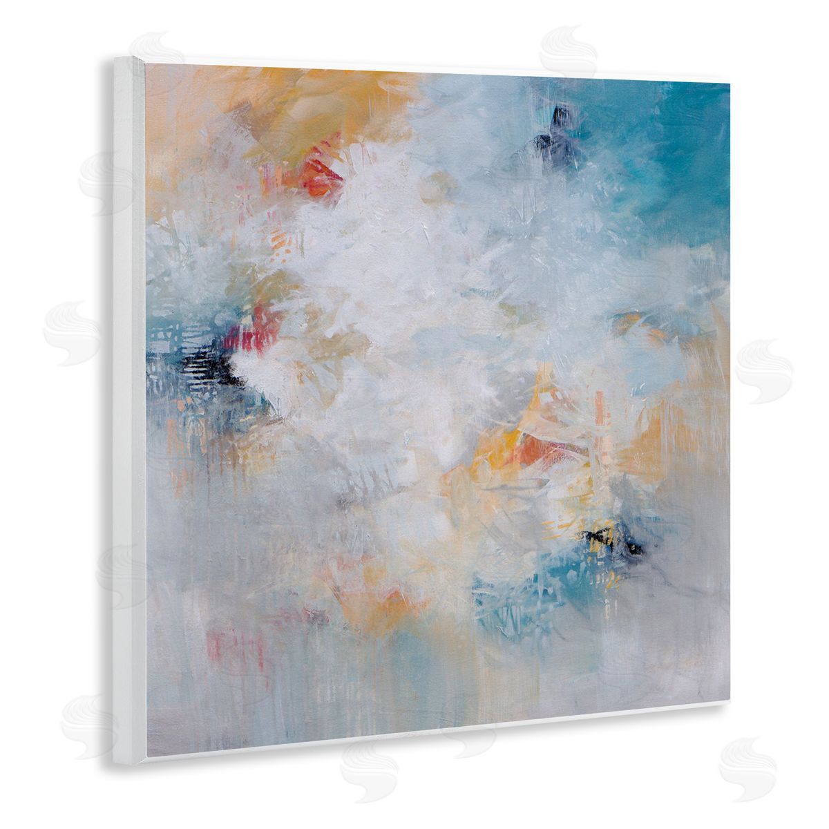 Karen Hale Veiled Dance Abstraction Wooden Wall Plaque Art Print
