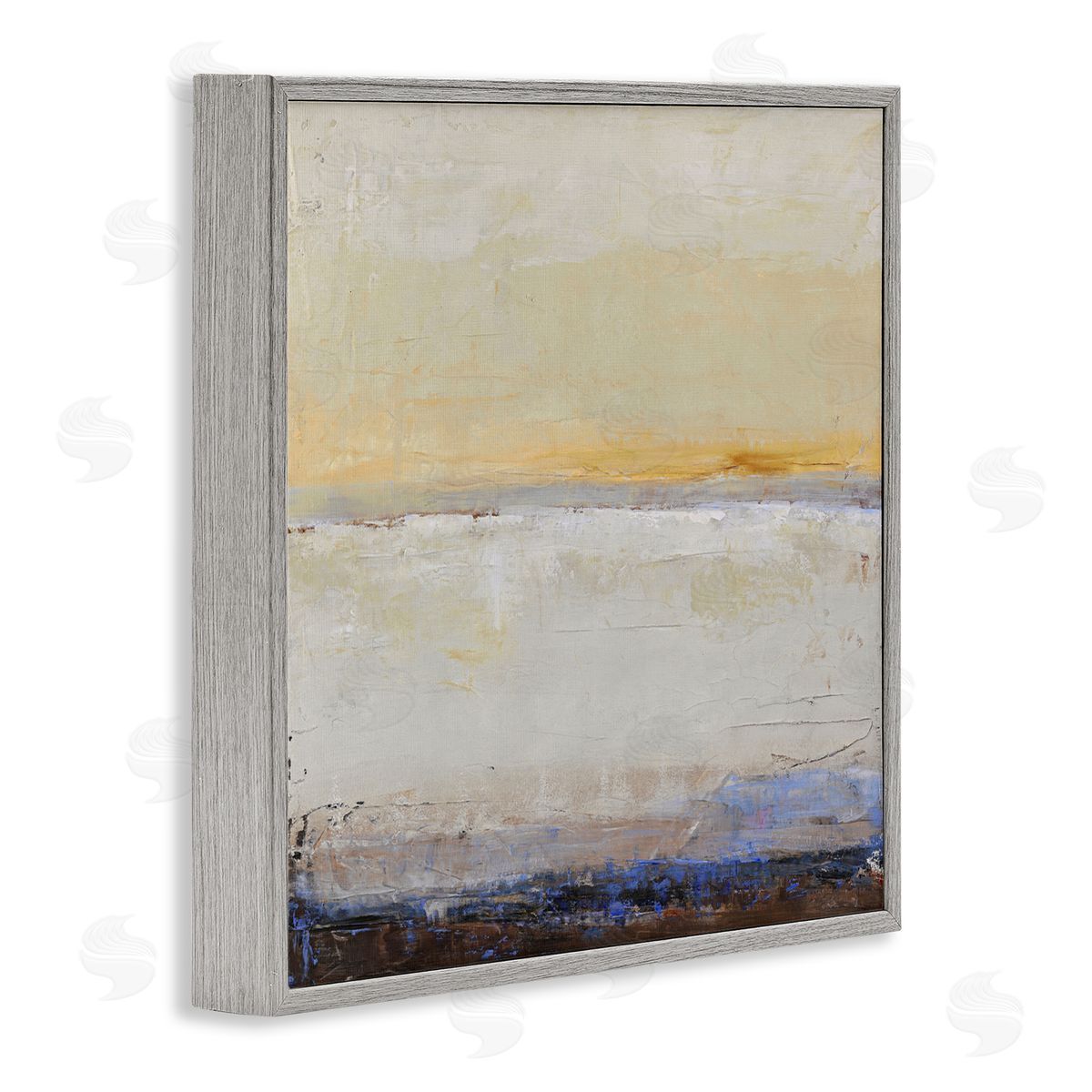 Design Fabrikken Sweeping Subtle Horizon Gray Framed Giclee Print Wall Art