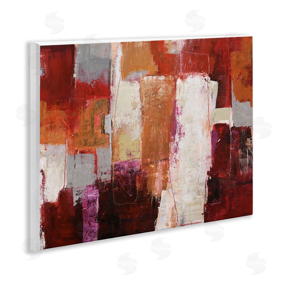 Design Fabrikken Deconstructed City Abstract Wooden Wall Plaque Art Print