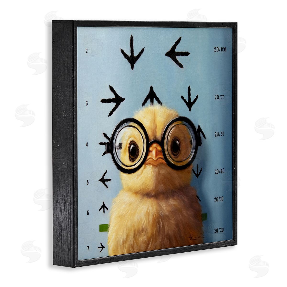 Lucia Heffernan Four Eyes Chick Vision Black Framed Giclee Print Wall Art