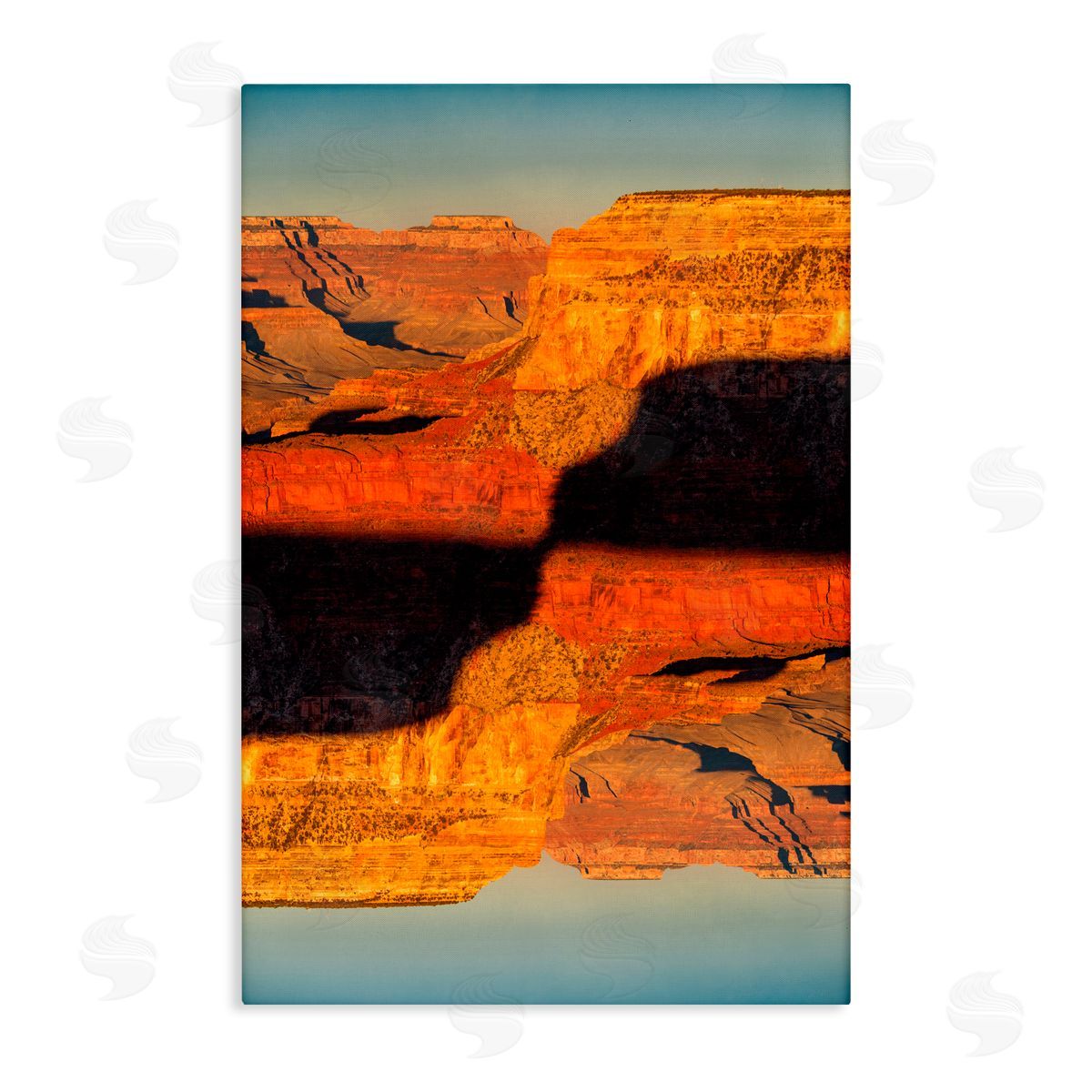 Robin Vandenabeele Surreal Canyon Reflection Canvas Wall Art Print