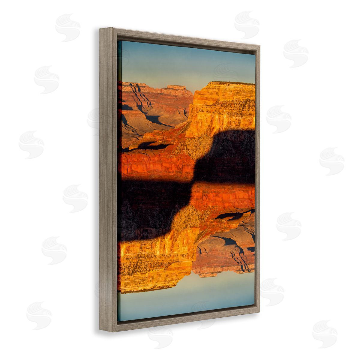 Robin Vandenabeele Surreal Canyon Reflection Canvas Wall Art Print