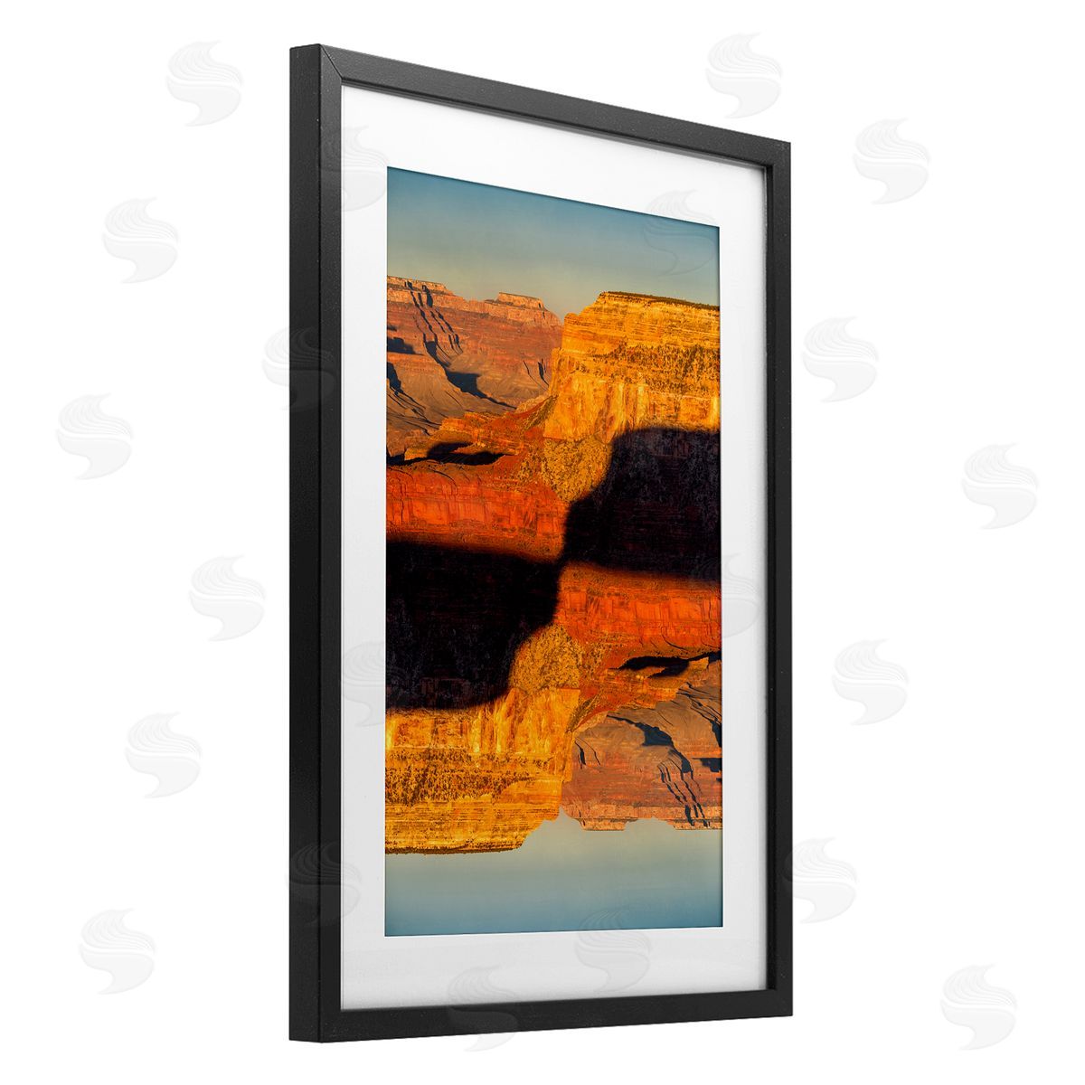 Robin Vandenabeele Surreal Canyon Reflection Canvas Wall Art Print
