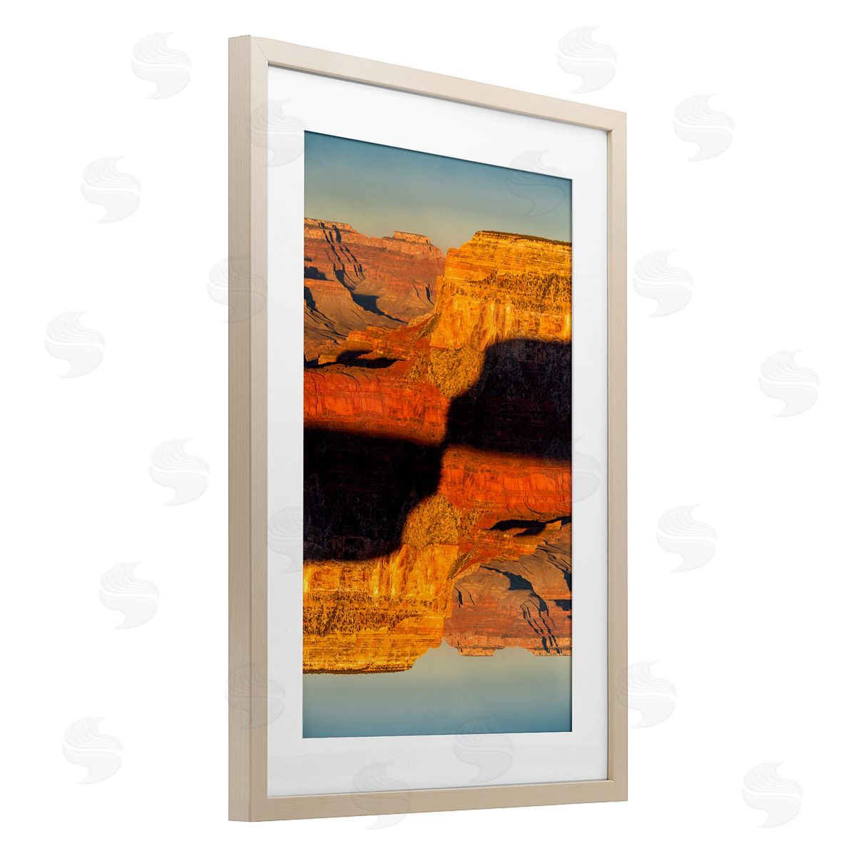 Robin Vandenabeele Surreal Canyon Reflection Canvas Wall Art Print