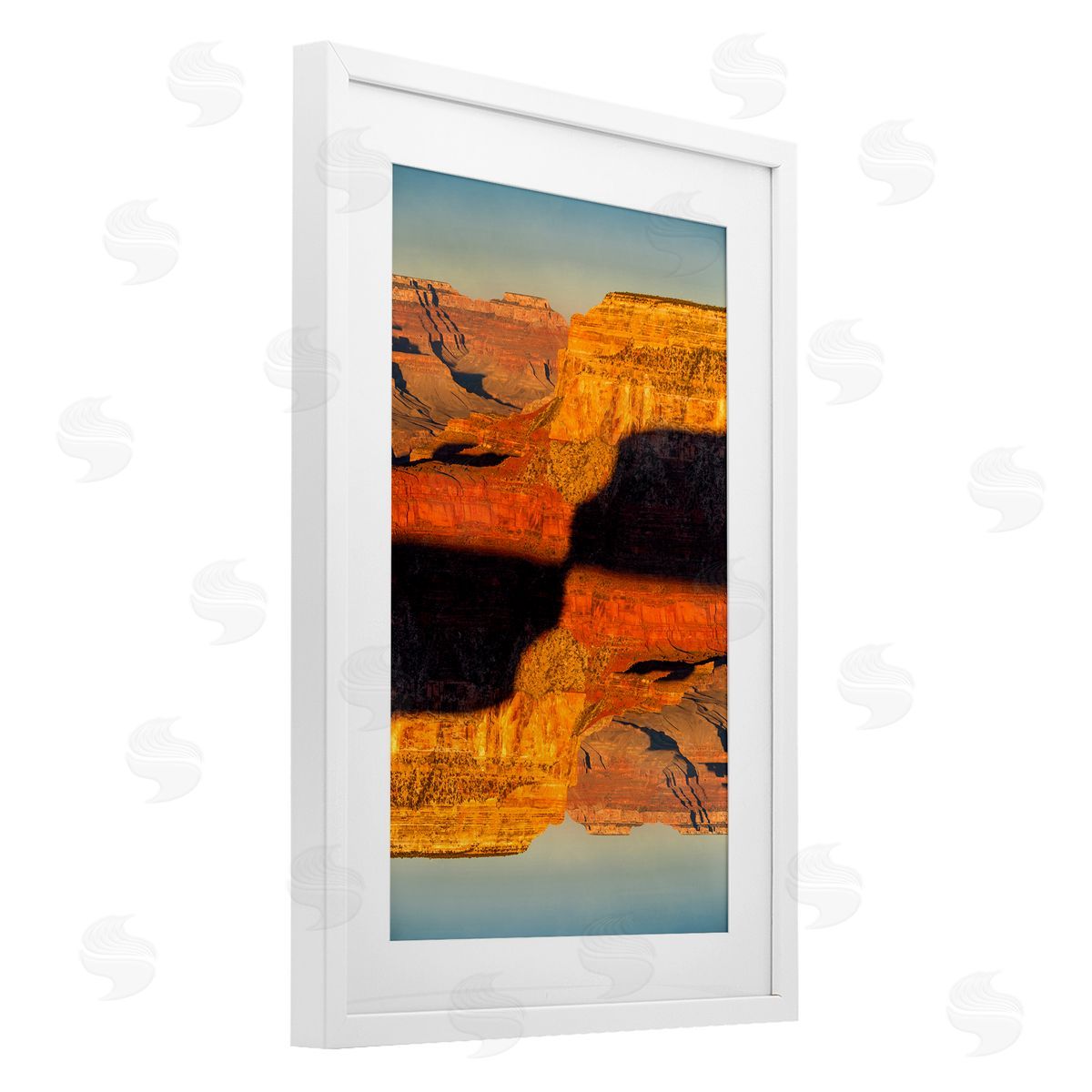 Robin Vandenabeele Surreal Canyon Reflection Canvas Wall Art Print