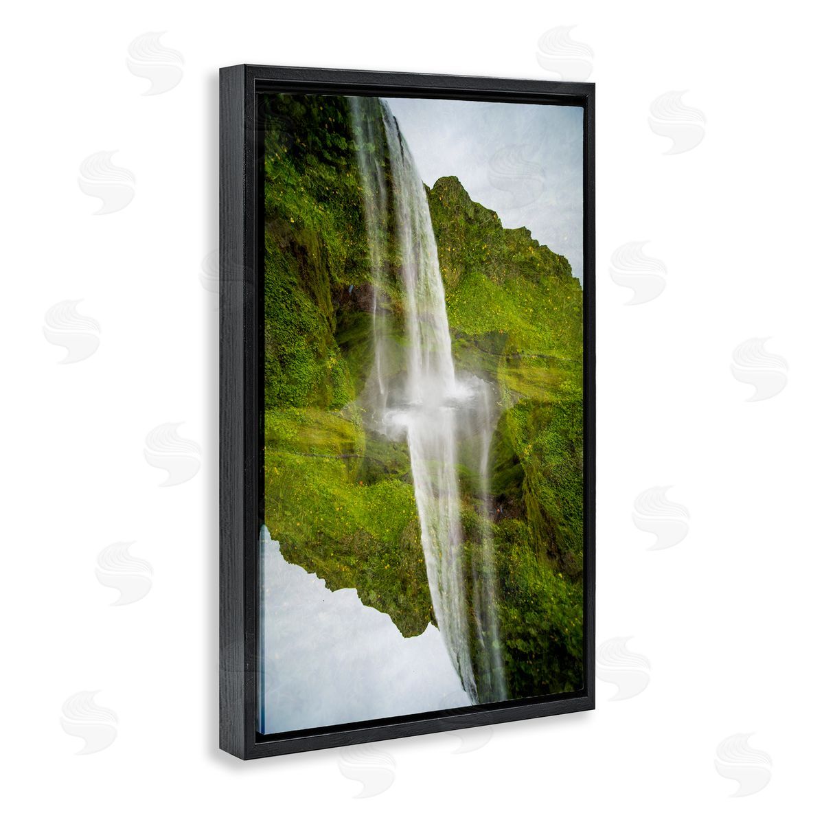 Robin Vandenabeele Surreal Waterfall Reflection Canvas Wall Art Print