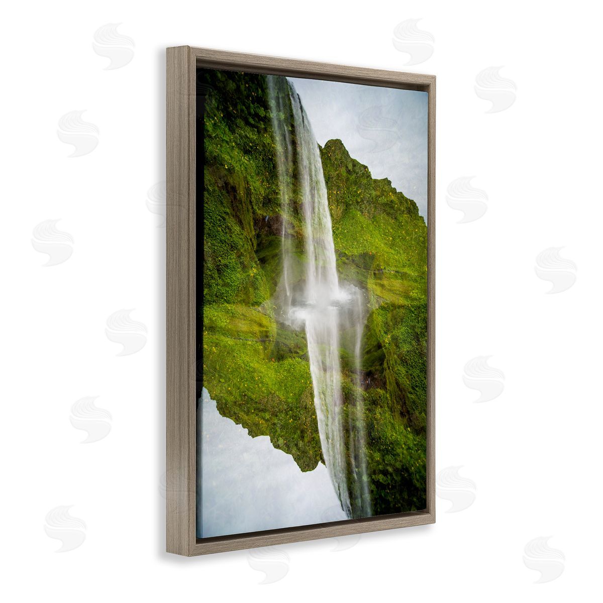 Robin Vandenabeele Surreal Waterfall Reflection Canvas Wall Art Print