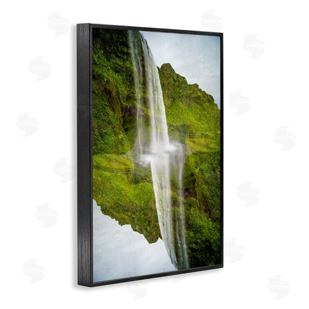 Robin Vandenabeele Surreal Waterfall Reflection Canvas Wall Art Print