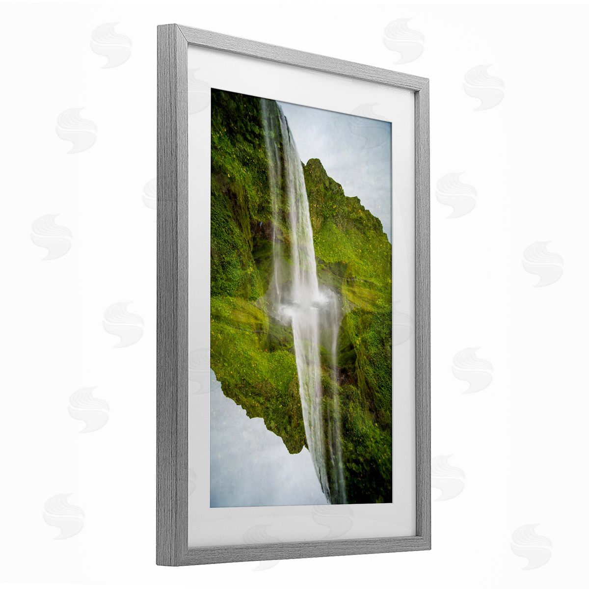 Robin Vandenabeele Surreal Waterfall Reflection Canvas Wall Art Print
