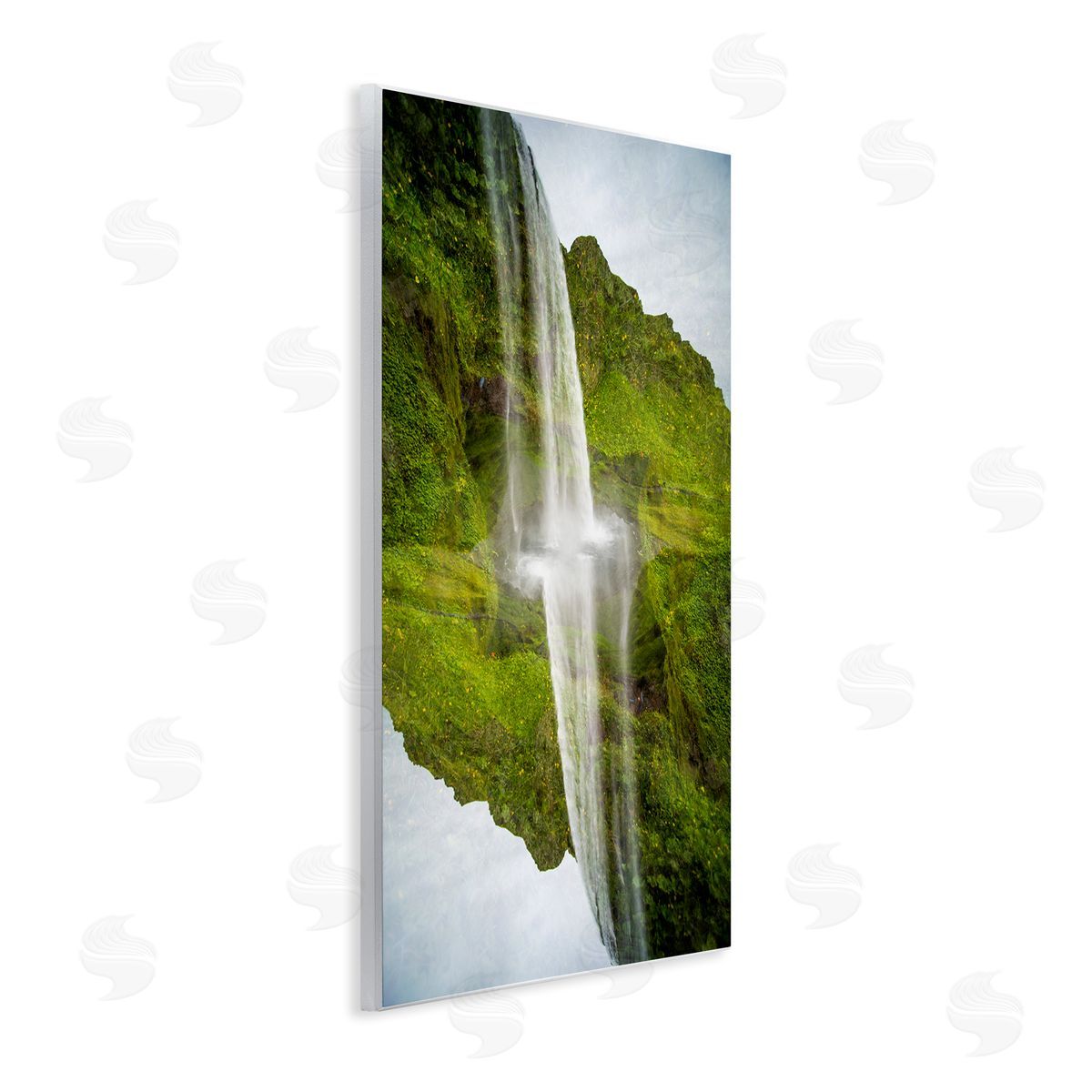 Robin Vandenabeele Surreal Waterfall Reflection Canvas Wall Art Print