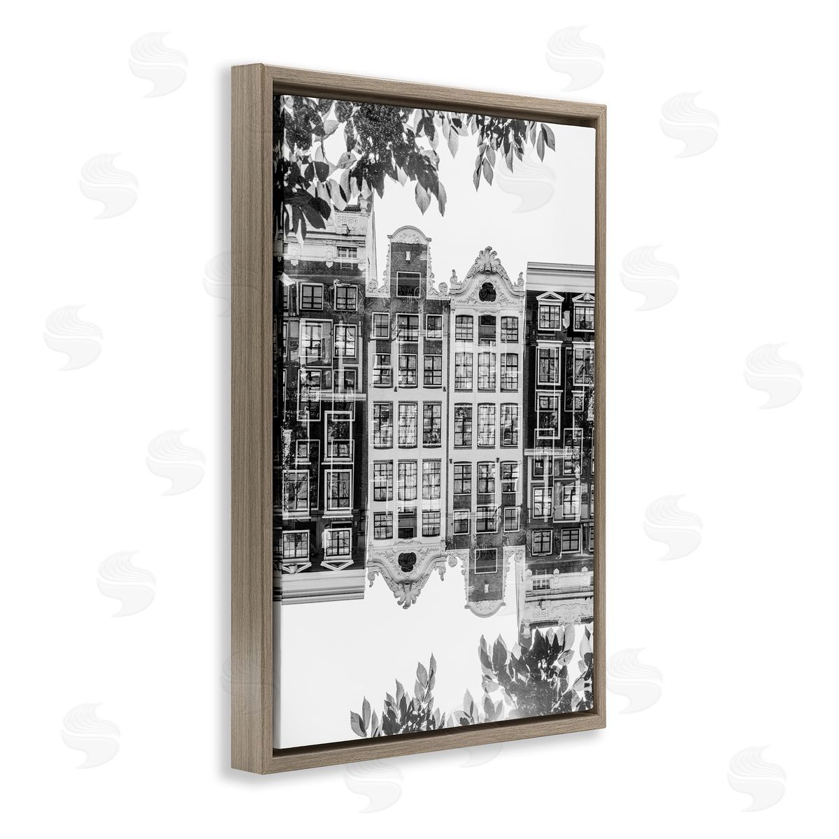 Robin Vandenabeele Reflected Cityscape View Canvas Wall Art Print